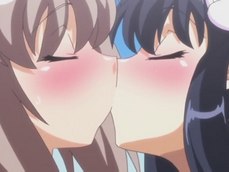 anime hug kiss